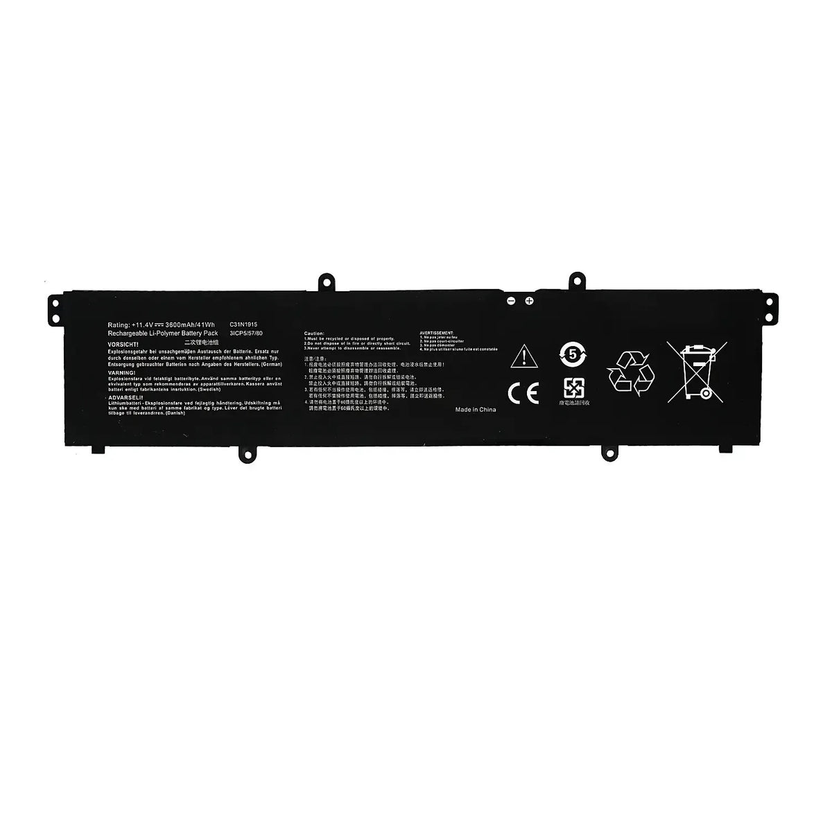 Batería Para Asus Br1100Cka-Gj1127Xa C31N1915 11,4 V 3600Maha
