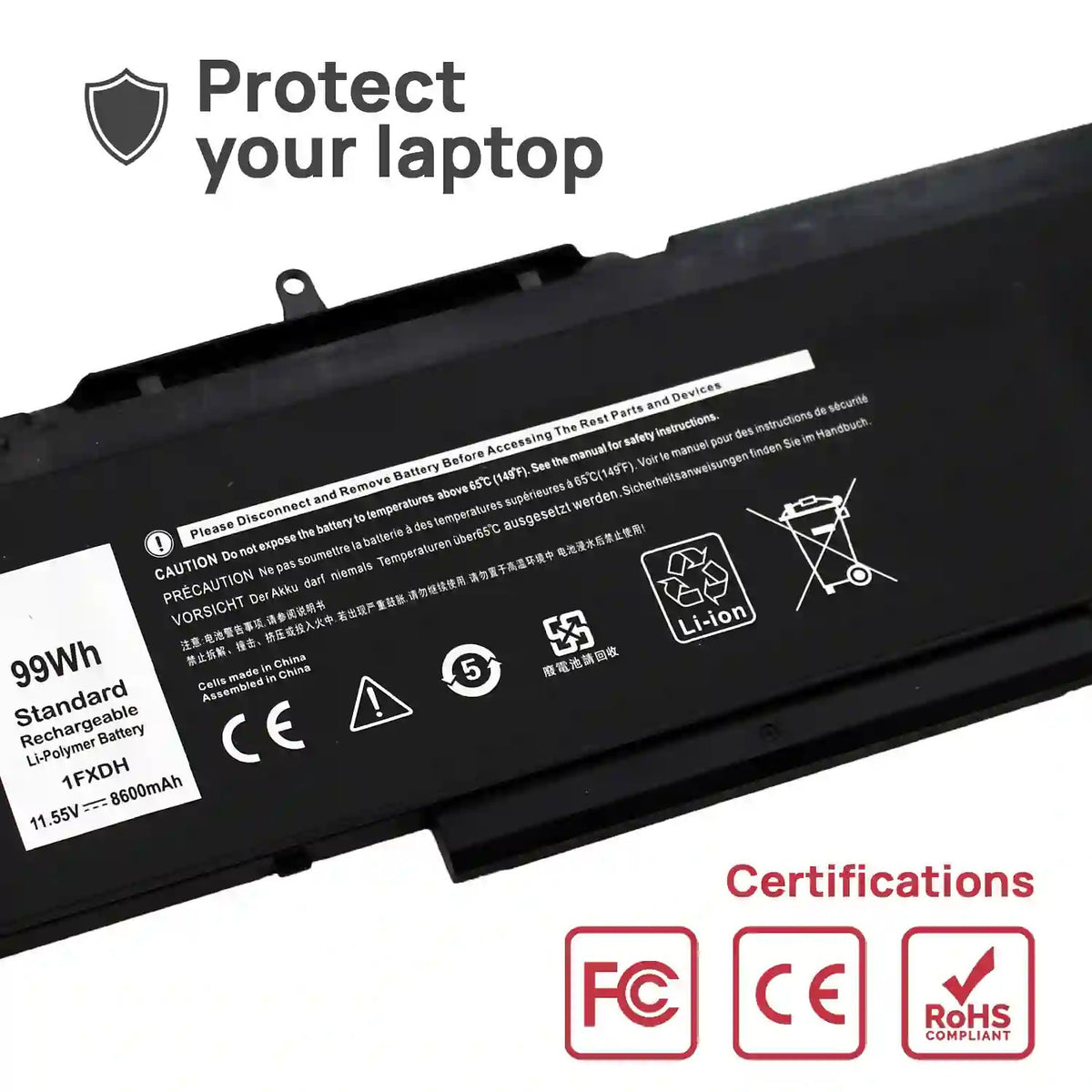 Batería Para Dell Latitude 5501 5511 Precision 3541 3551 1Fxdh