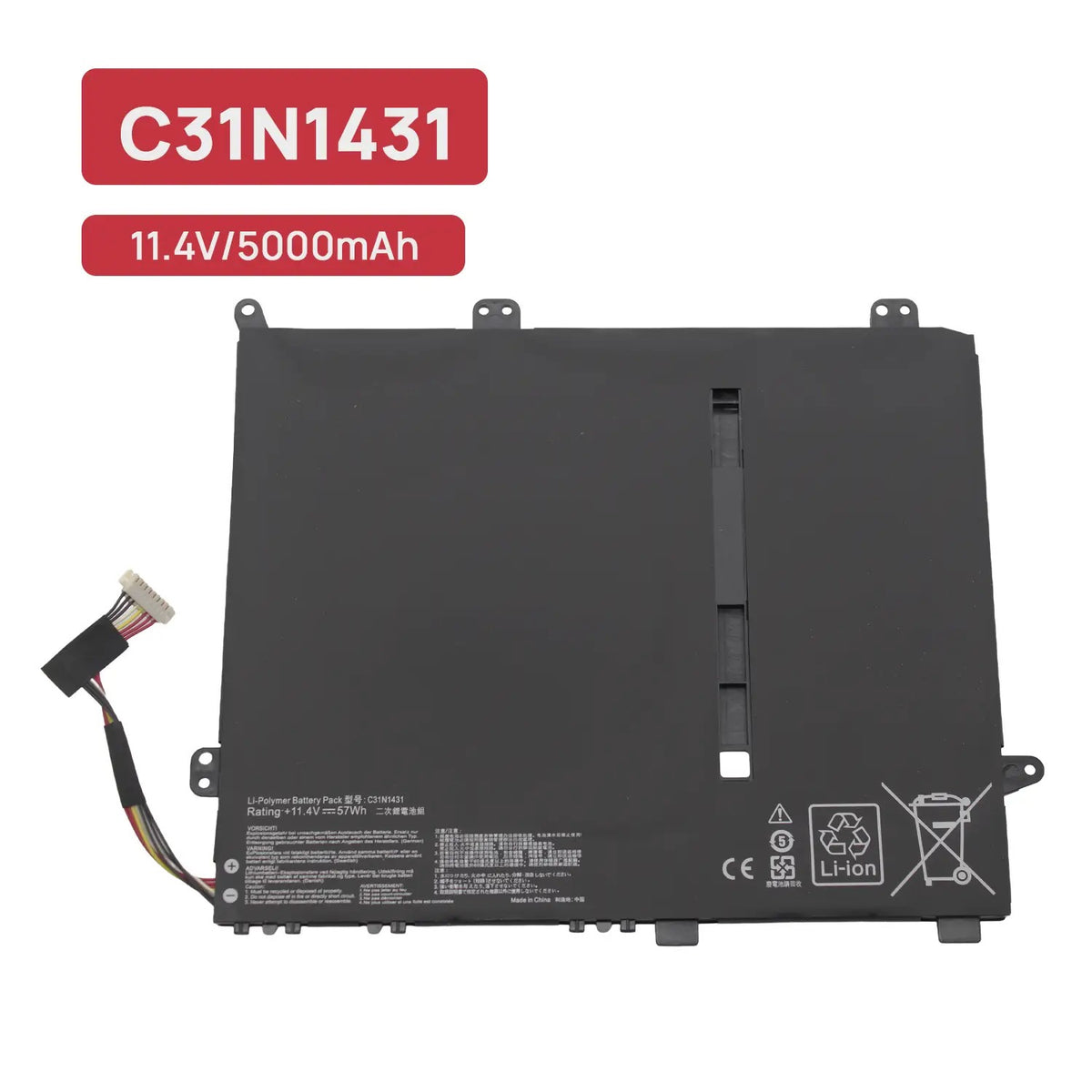 Batería Para Portátil Asus Eee Book E Series E403Sa 11,4V 57Wh C31N1431