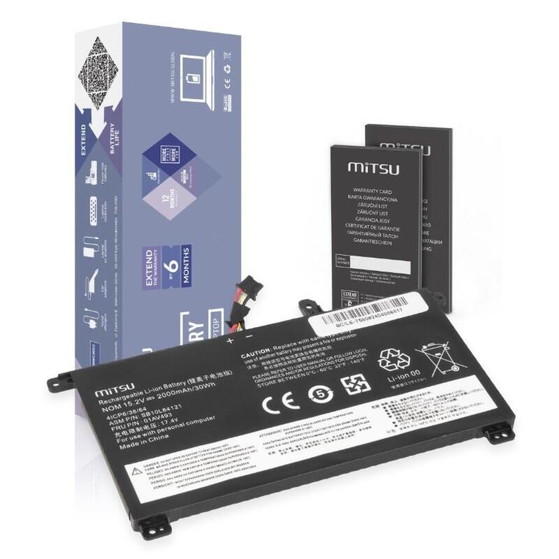 Bateria 01av493 Do Lenovo Thinkpad T570 T580 P51s 2000 Mah (30 Wh) 15.2v