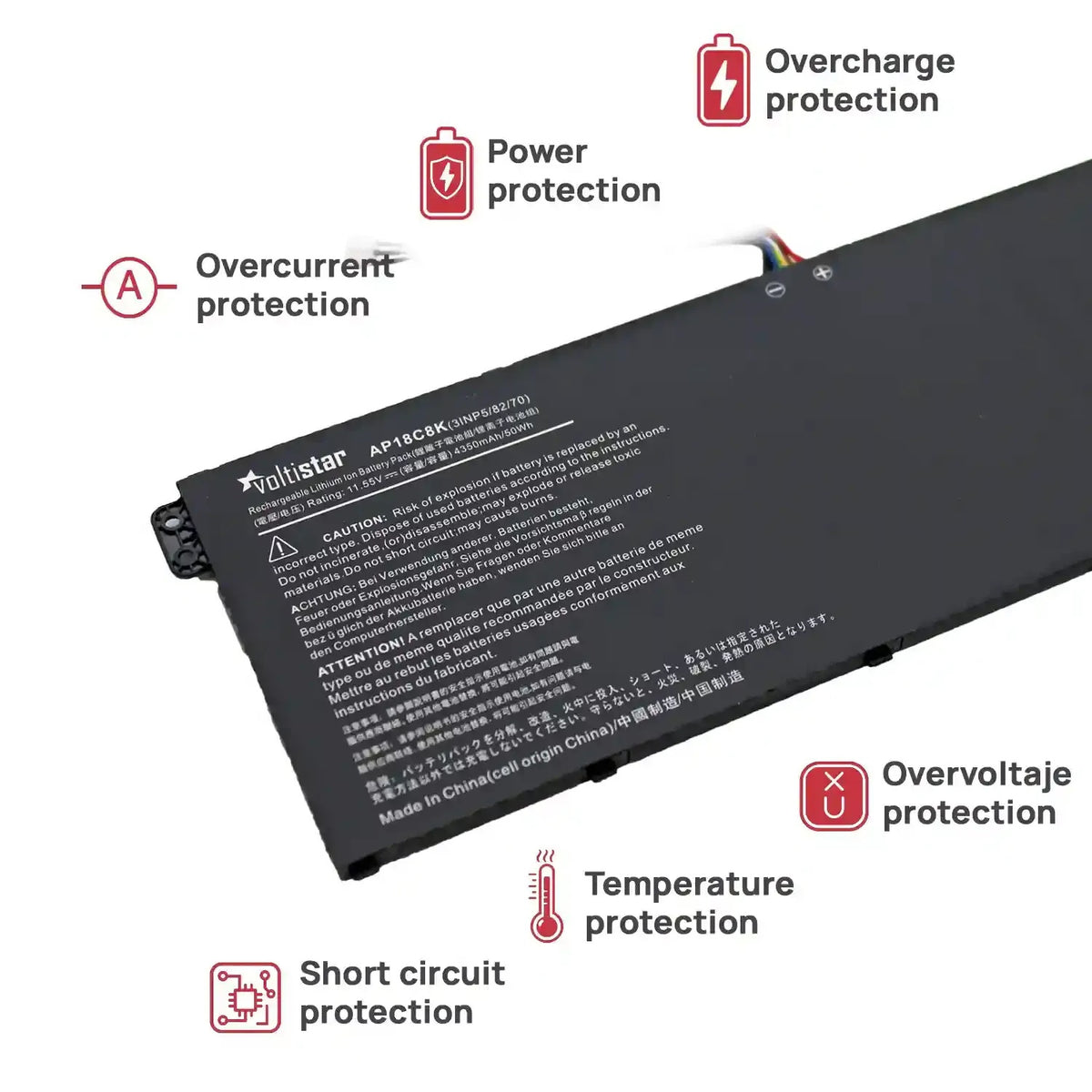 Batería Para Portátil Acer Chromebook R753T R753Tn R853Ta R853Tna 11.4V