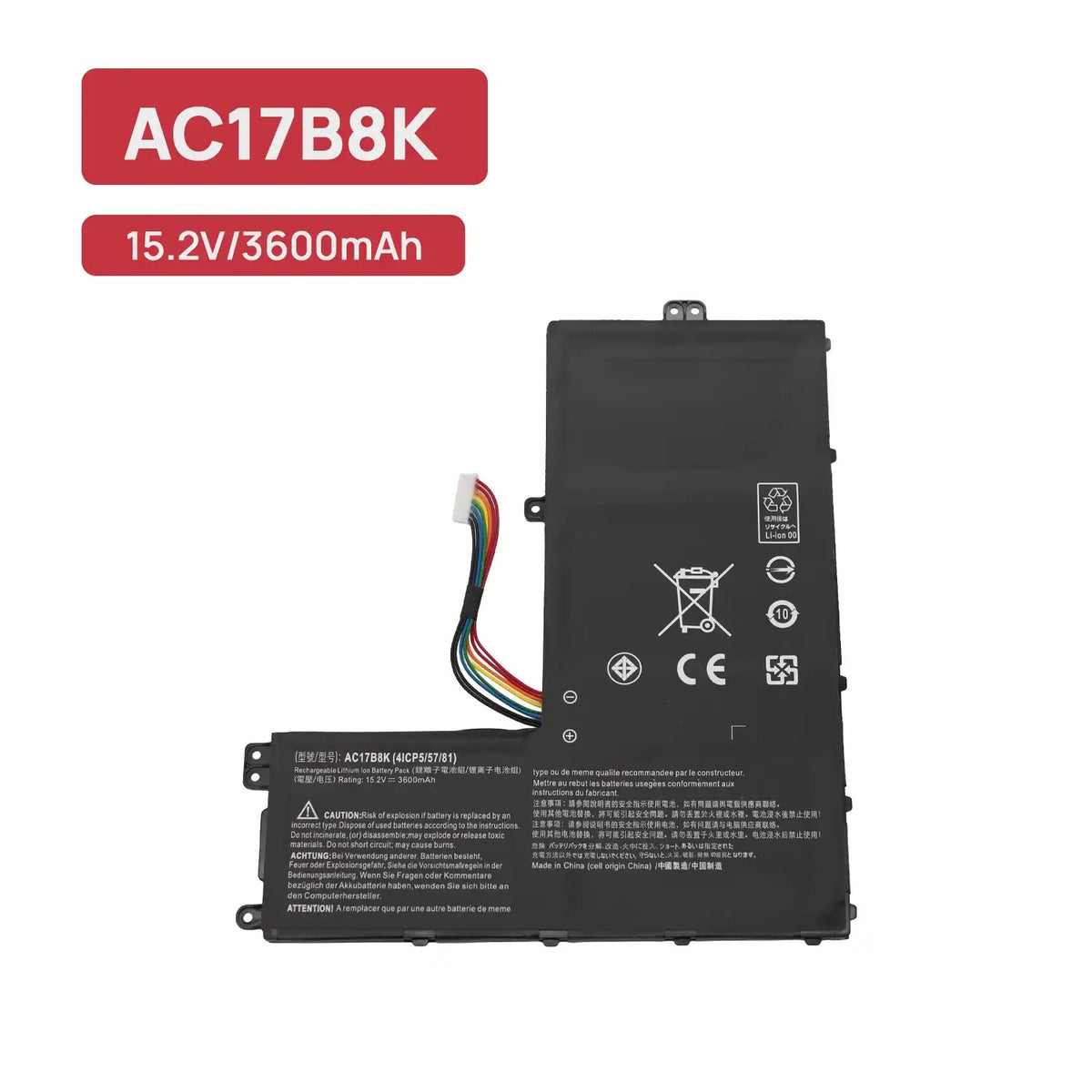 Bateria Ac17B8K Para Portatil Acer Swift 3 Sf315-52 Sf315-52G Sf315-52G-51Ak