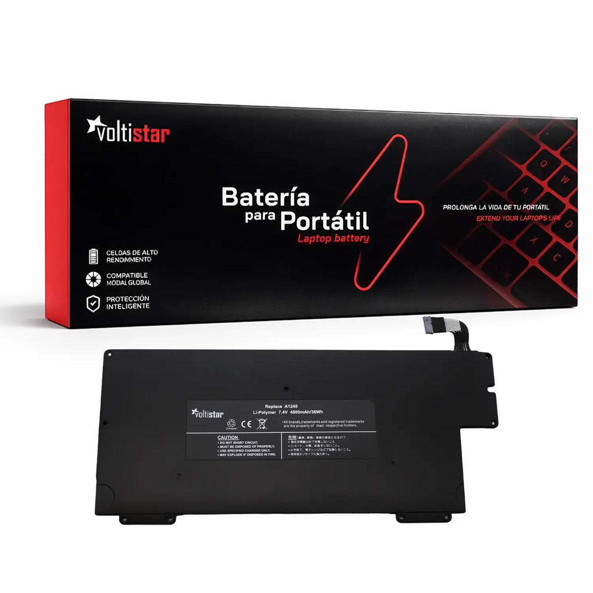 Batería Para Portátil Apple Macbook Air 13" A1245 A1237 A1304 Z0Fs Mb003 Mc233 Mc234