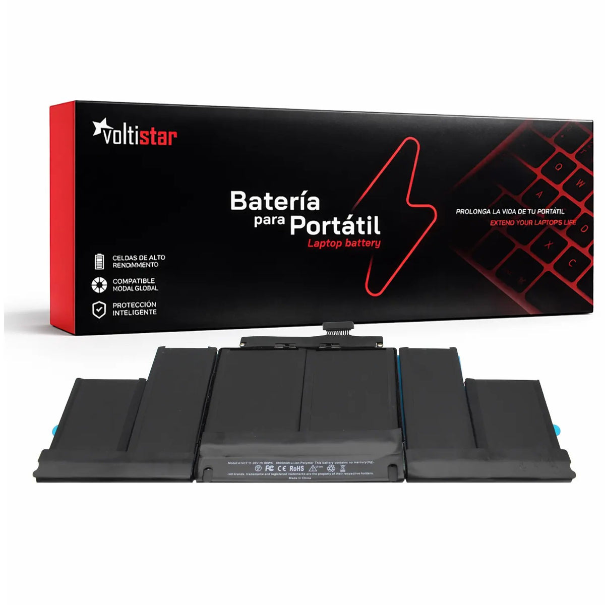 Batería Para Portátil Apple Macbook Pro 15 Retina A1398 Mid 2012