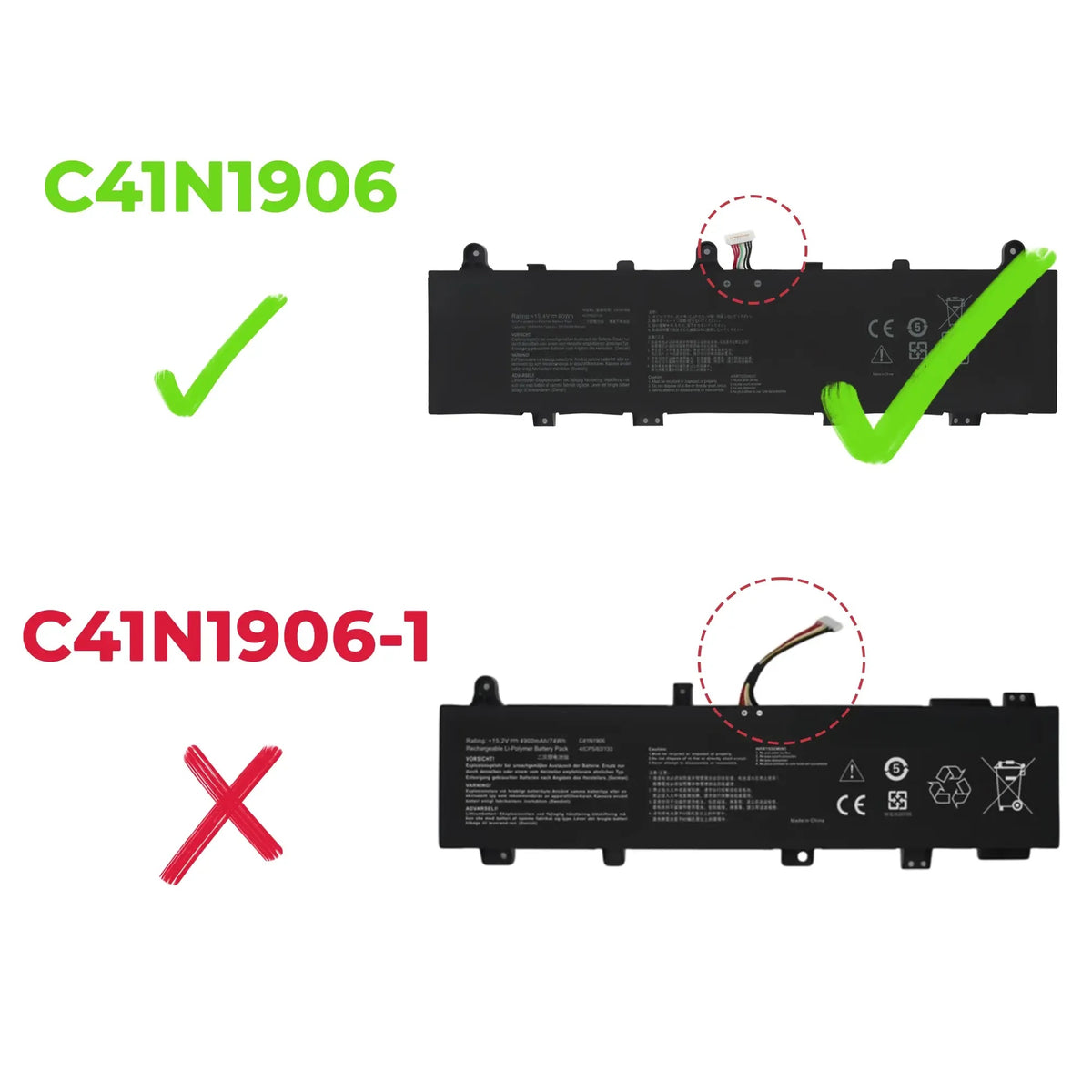 Bateria Para Portatil C41N1906 Asus Tuf Gaming Tuf506Ih / Tuf506Ihnt / Tuf506Ihr