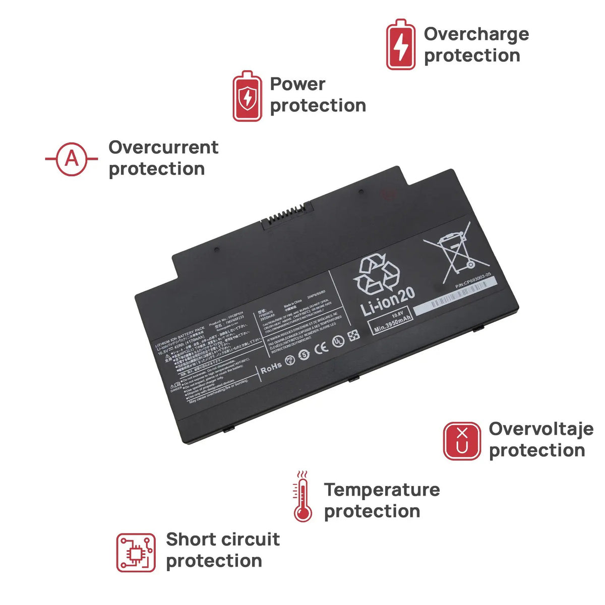 Batería Para Fujitsu Lifebooke A556 Ah77 | Fpb0307S 45Wh
