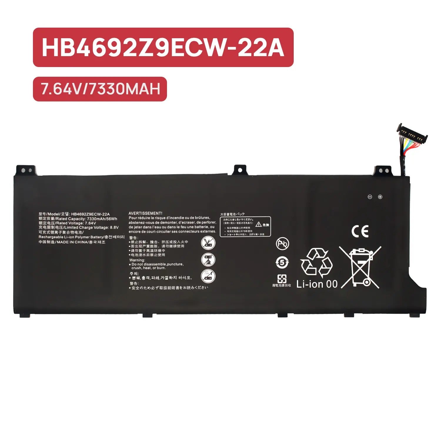 Bateria Para Portátil Huawei Matebook D14 D15 Hb4692Z9Ecw-22A D16 7.64V