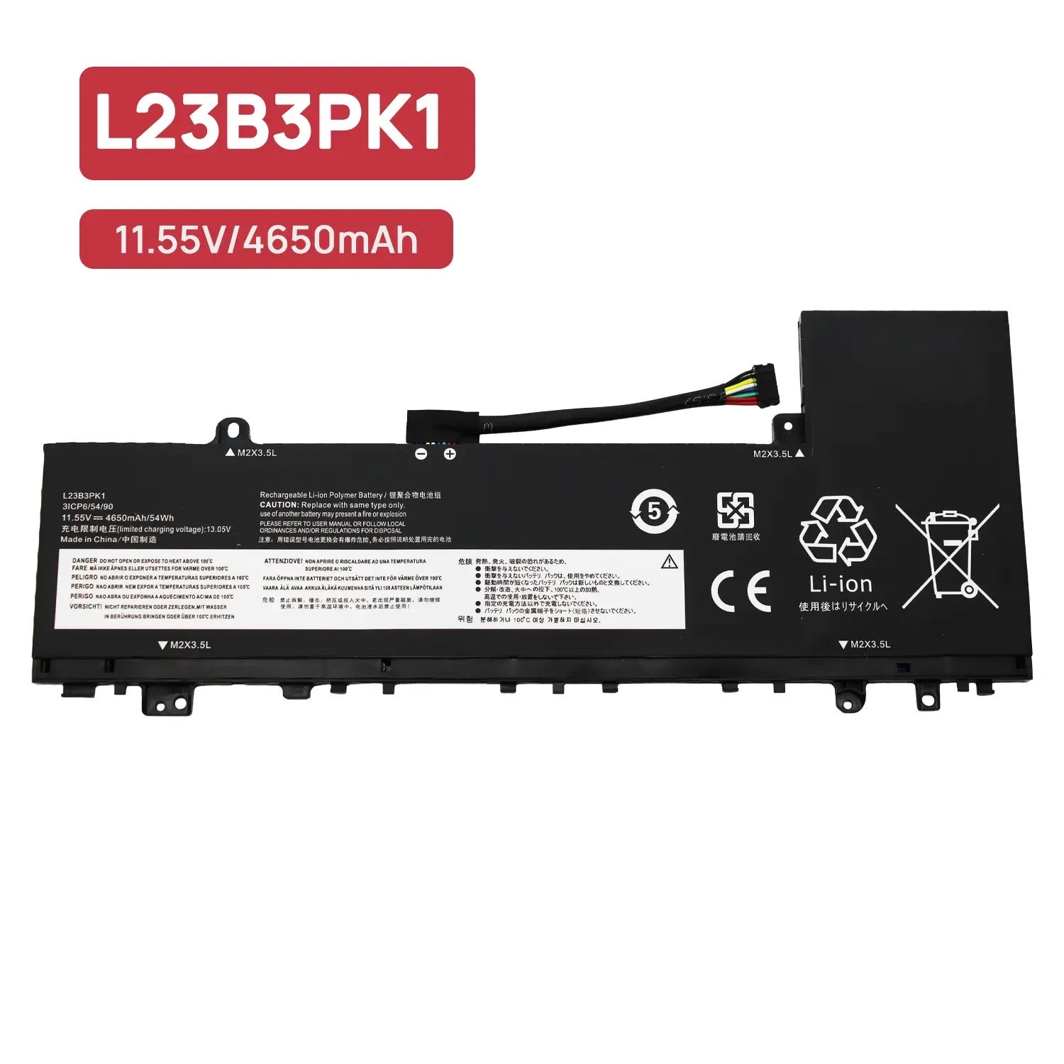 Batería Para Portátil Lenovo Ideapad Slim 5-14Ihp9 15Irh9 16Ahp9 | L23B3Pk1 11.55V