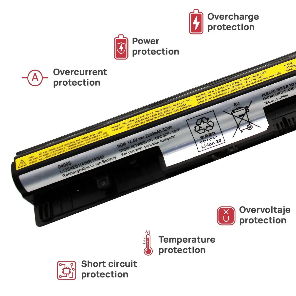 Batería Para Portátil Lenovo L12M4A02 L12M4E01