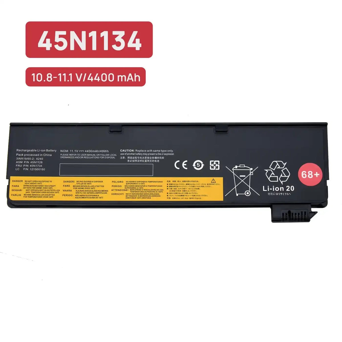 Batería Para Portátil Lenovo Thinkpad T450 X250