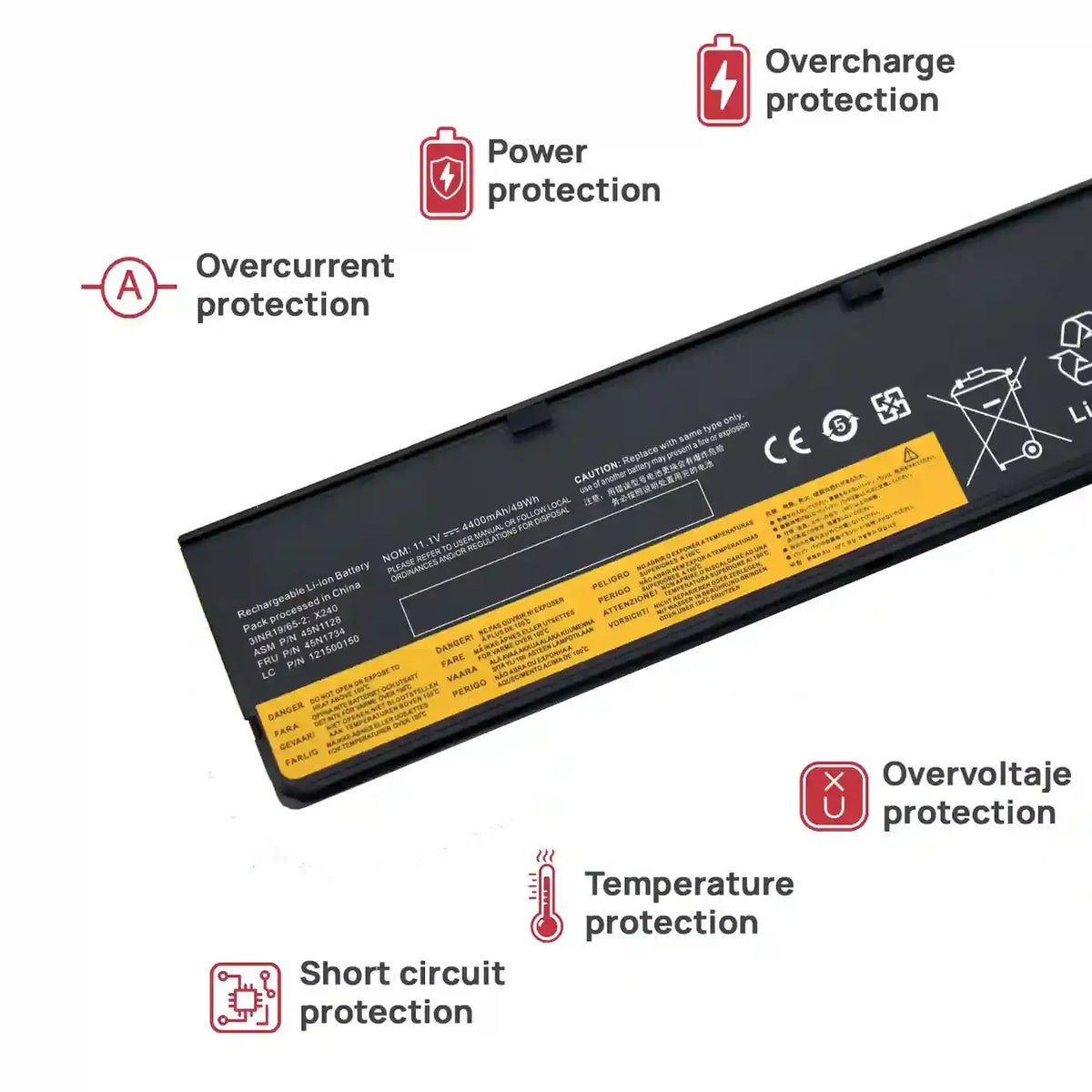Batería Para Portátil Lenovo Thinkpad T450 X250