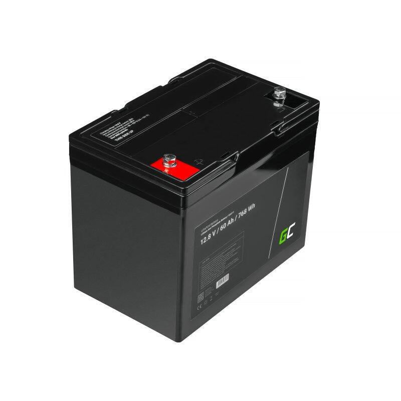Batería Litio-Hierro-Fosfato Lifepo4 Green Cell 12v 12.8v 60ah Para Sistema Fotovoltaico, Autocaravanas Y Embarcaciones