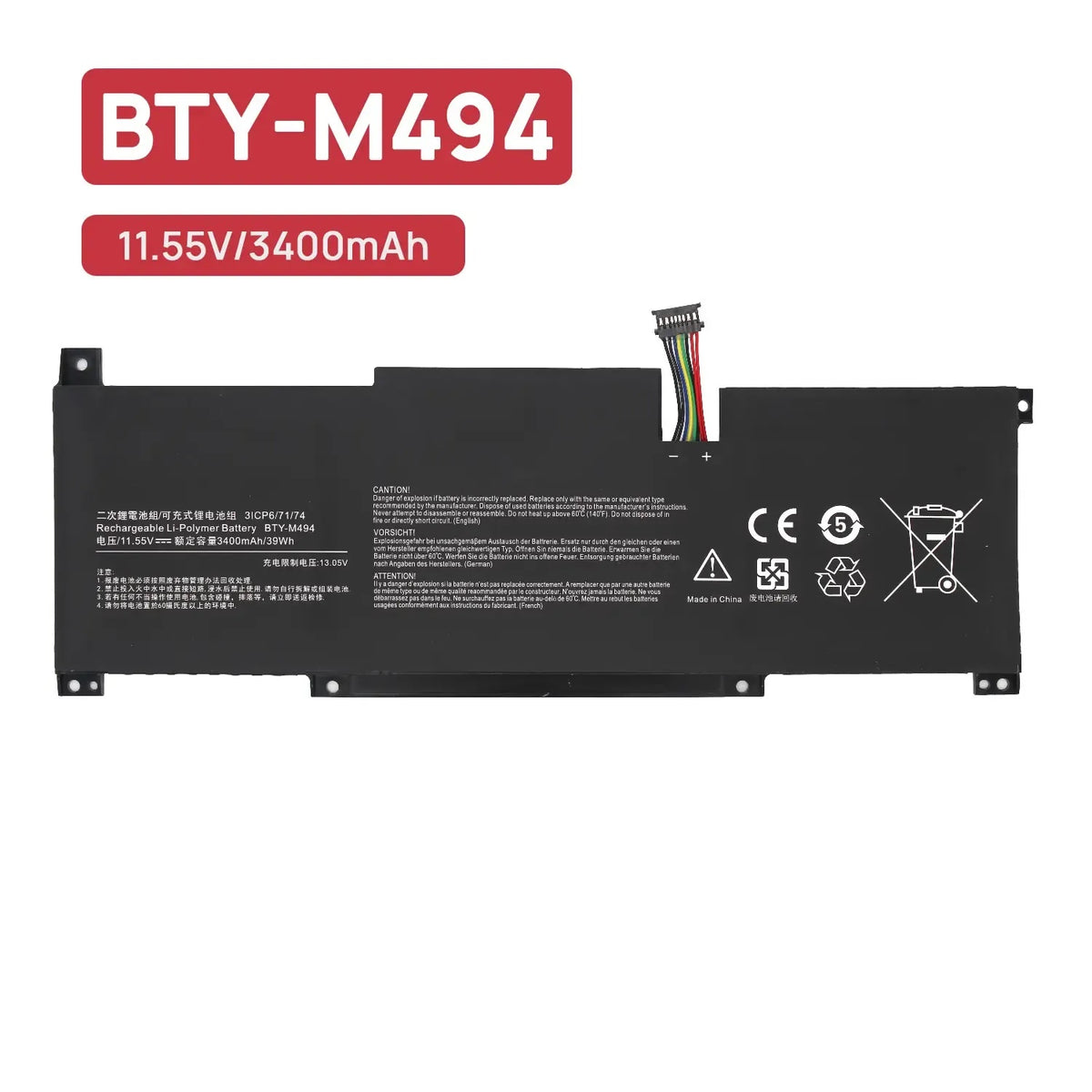 Batería Para Portátil Msi Modern 15 B12M 14 A10Sc