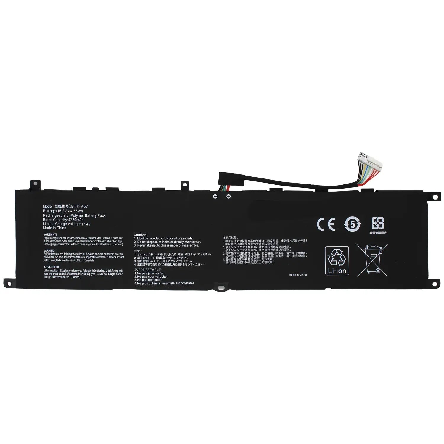 Batería Para Portátil Msi Vector Gp66 Gp76 12Ue 12Ug 12Ugs 12Uh Series