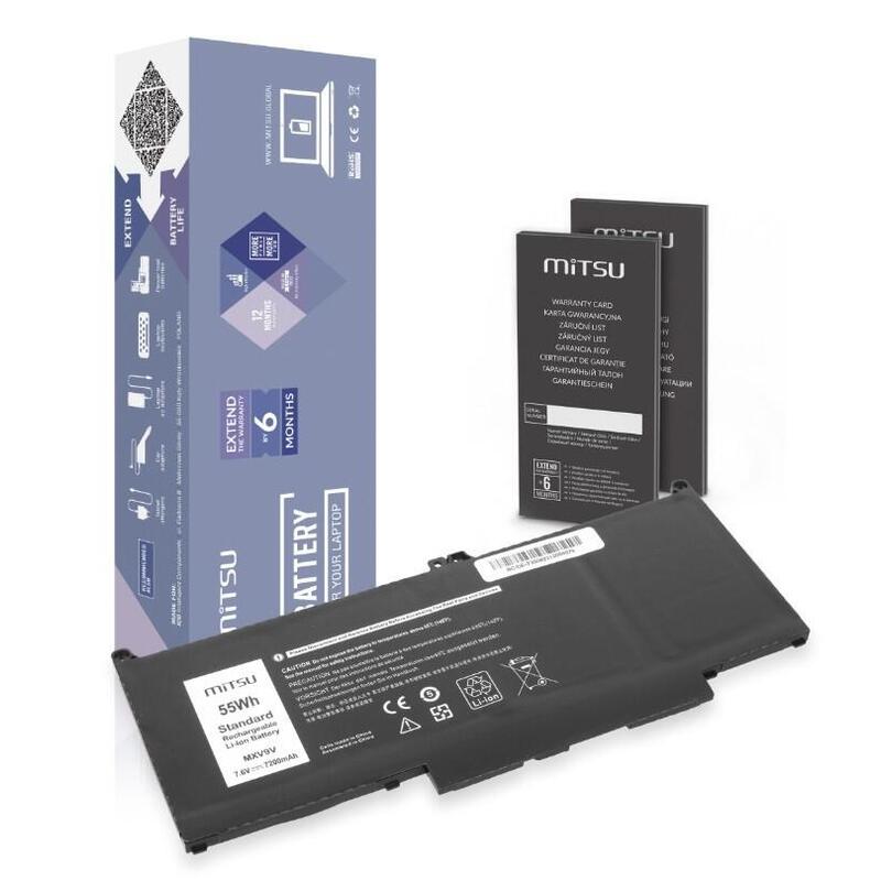 Batería Mxv9v Para Dell Latitude 5300 5310 7300 7400 7200 Mah (55 Wh) 7.6v (7.4v)