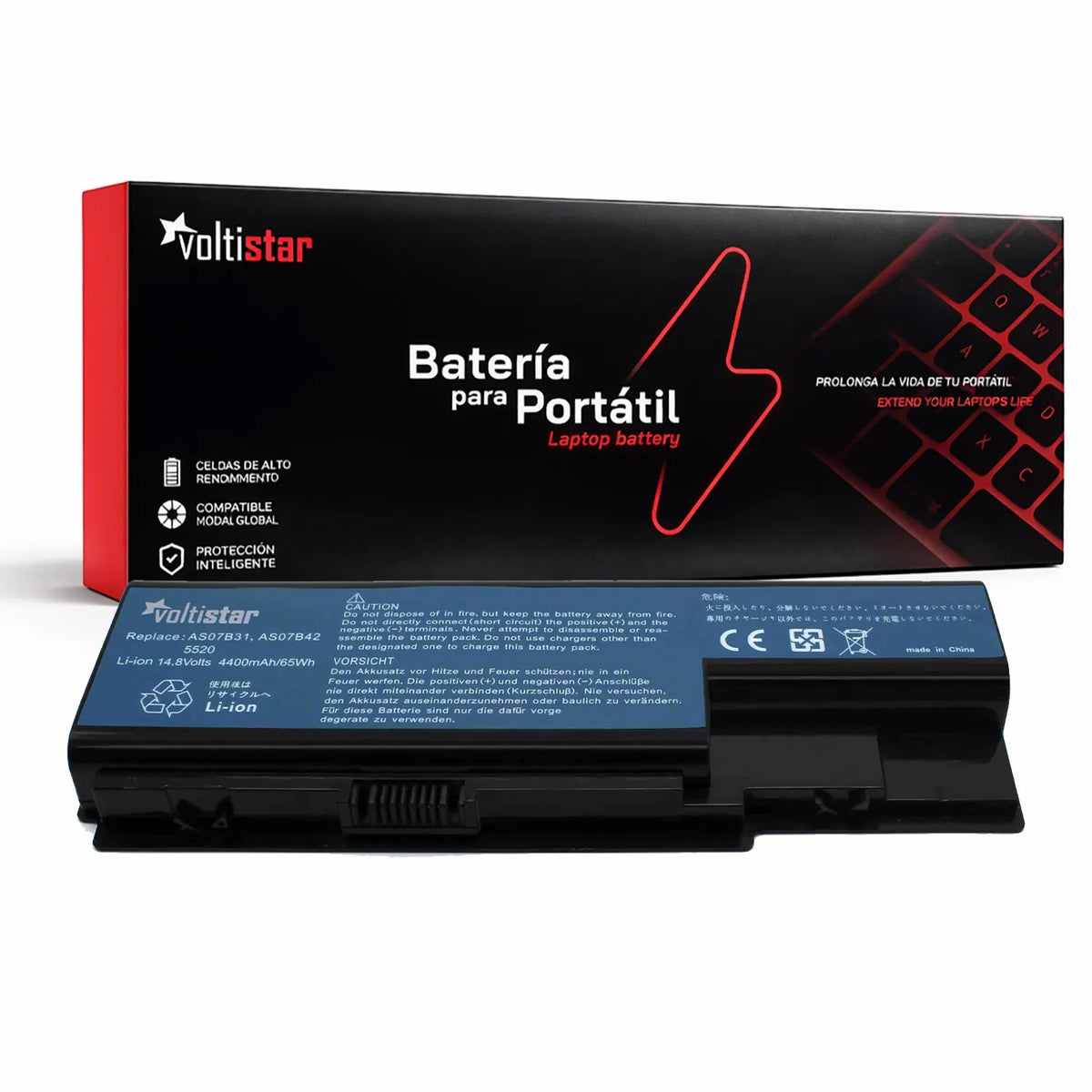Batería Para Portátil Acer Aspire As07B71 As07B31 As07B32 As07B42 As07B51 As07B71 As07B72