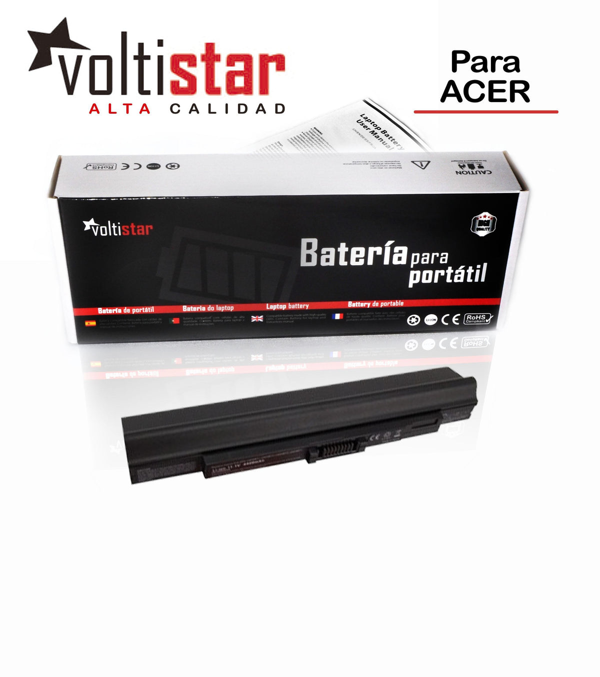 Batería Para Portátil Acer One Um09A31 Um09A41 Um09A75 Um09B3 1Um09B34
