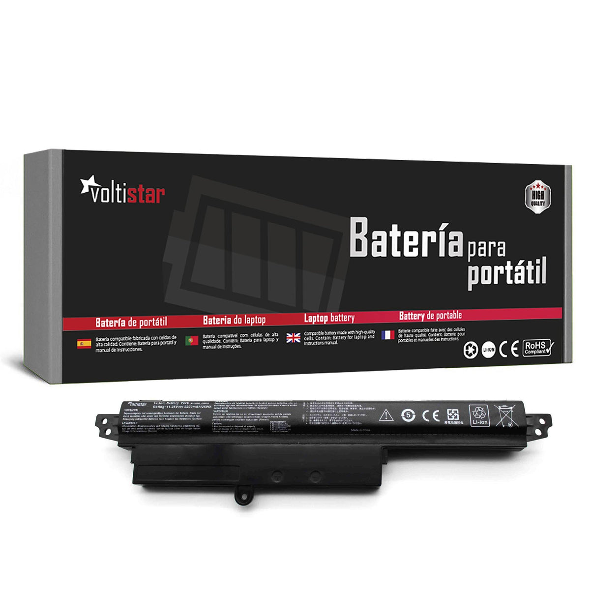 Batería Para Portátil Asus F200Ca F200Ma K200Ma 0B110-00240100E 1566-6868 A31Lm2H 2A31N1302