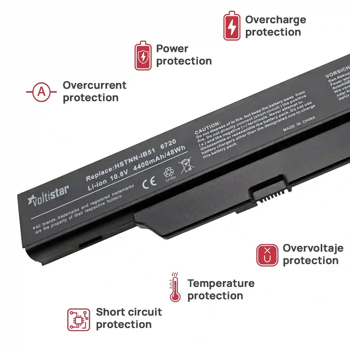 Batería Para Portátil Hp 491657-001 500764-001 500765-001 501870-001 513129-121 513129-141 513129-421