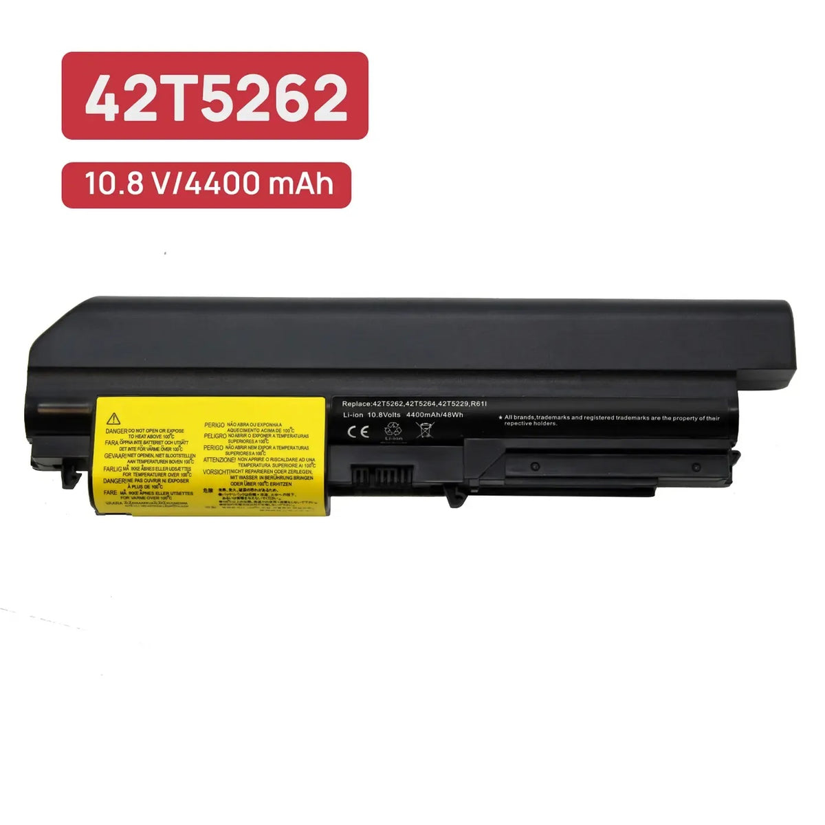 Batería Para Portátil Lenovo Thinkpad R61 T61 R61I R61E 42T5227
