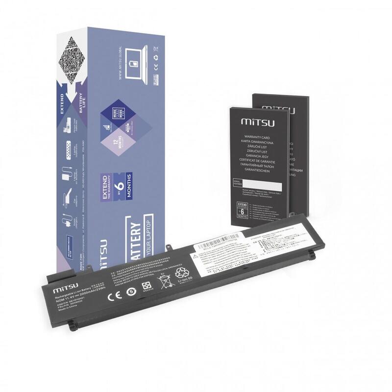 Batería Para Lenovo Thinkpad T460s, T470s - Tylna Batería 2000 Mah (23 Wh) 11.4 Volt