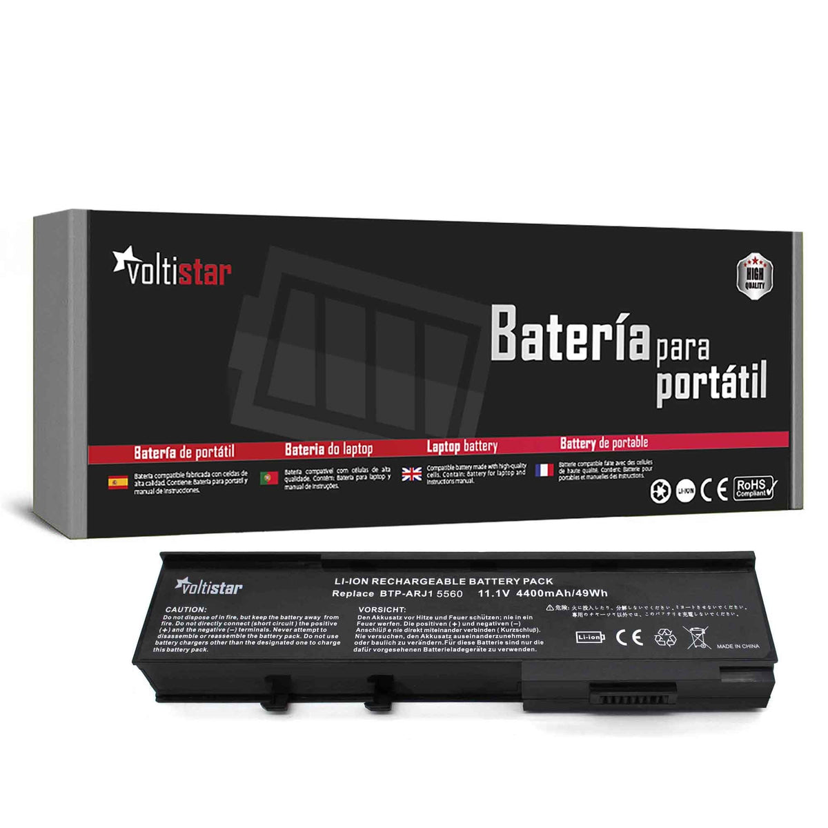 Batería Para Portátil Acer Aspire 2920 2920Z Travelmate 6231 6252
