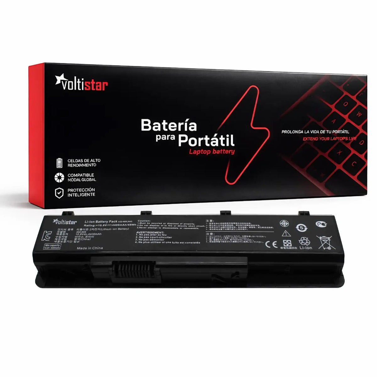 Batería Para Portátil Asus N53S A32-N55 N45 N55 N75 P7D X4K X5Q X7D