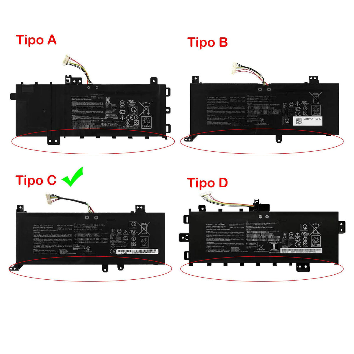 Batería Para Portátil Asus X515 X515D X515Da X515E X515Ea X515Ep
