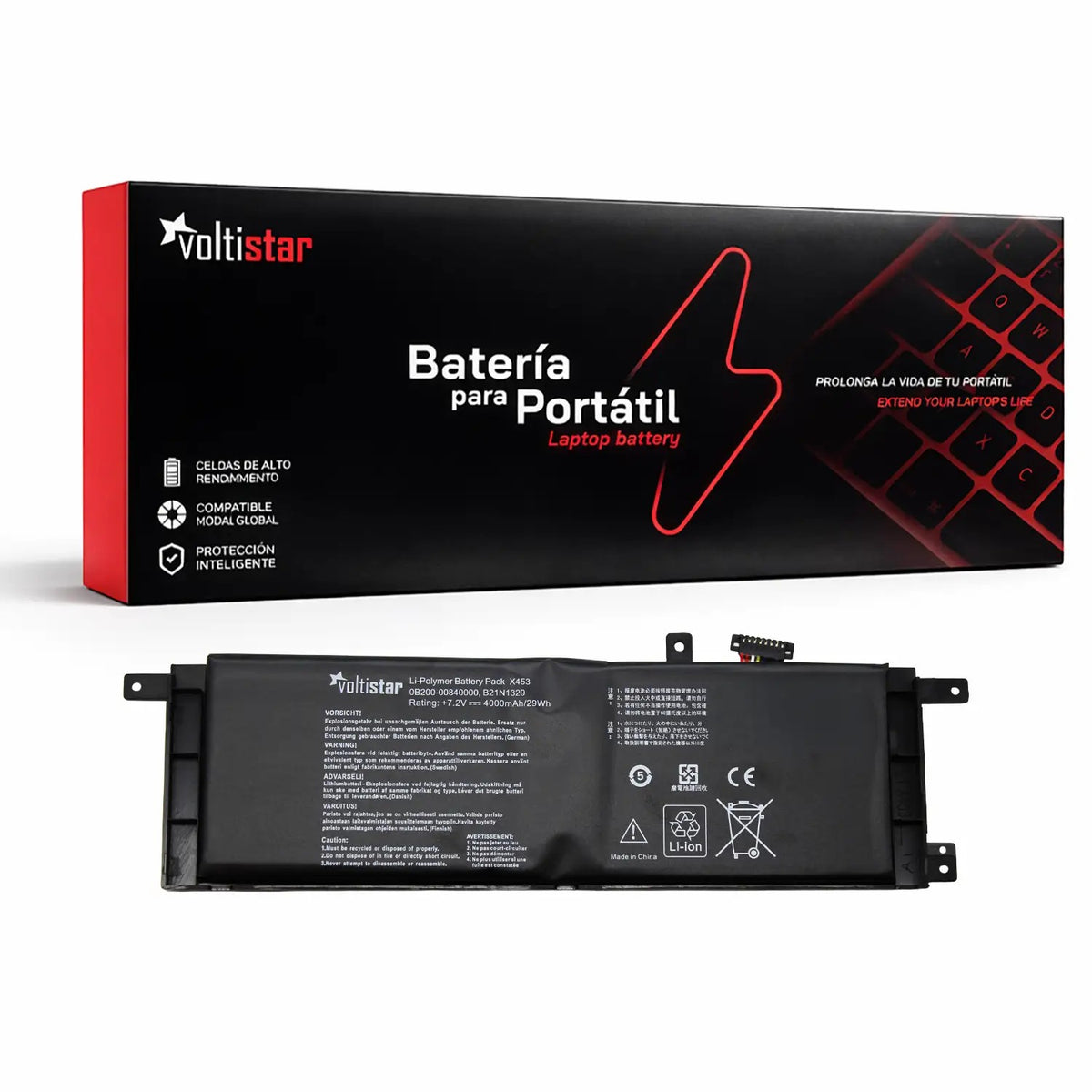 Batería Para Portátil Asus X553M F553M A453M B21N1329