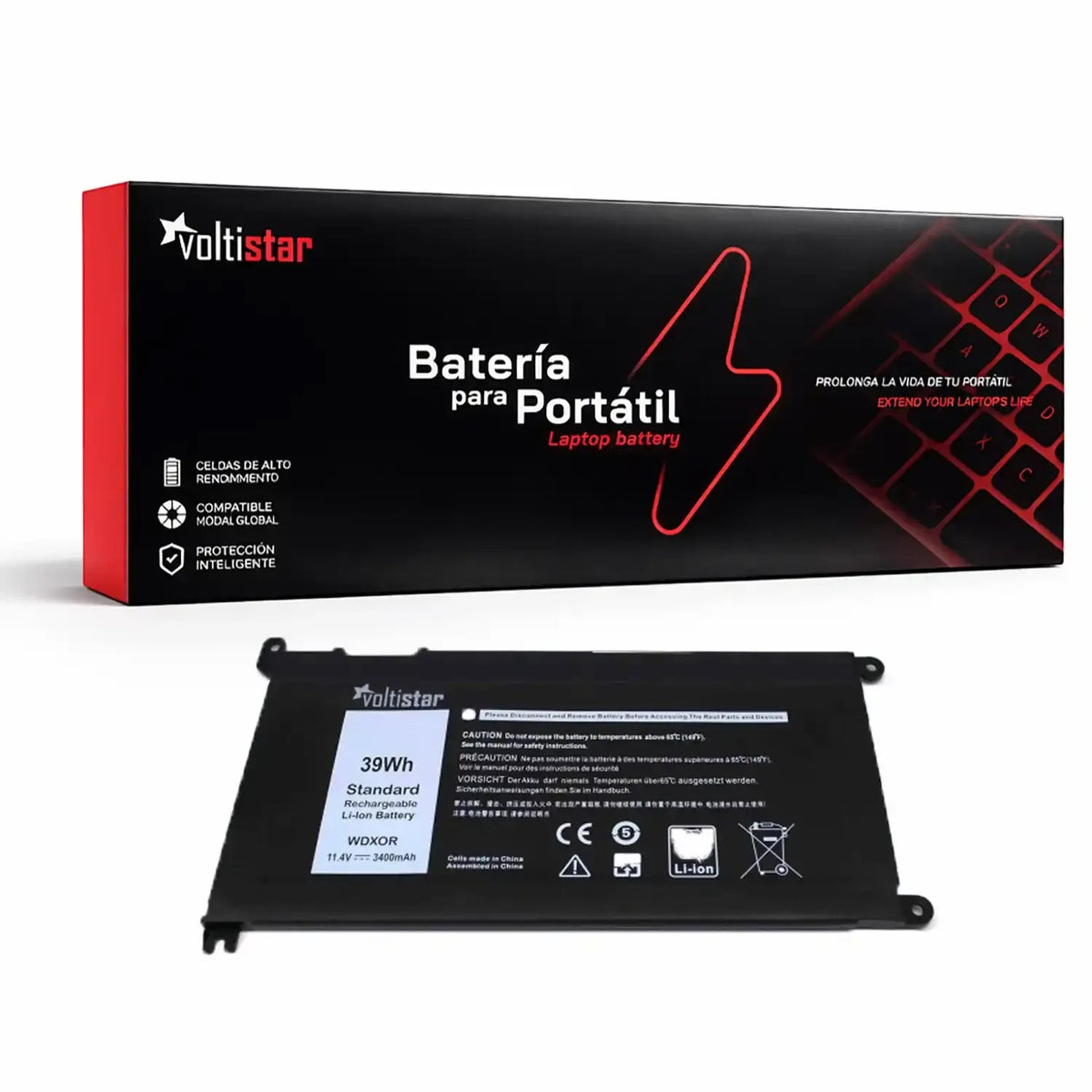 Batería Para Portátil Dell Fw8Kr 1Vx1H P58F P66F P75F P69G