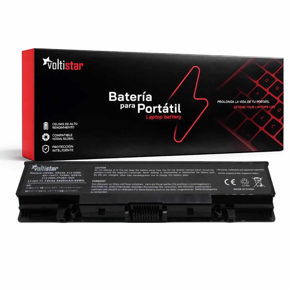 Batería Para Portátil Dell Inspiron 1520 1521 1720 1721 Vostro 1500 1700
