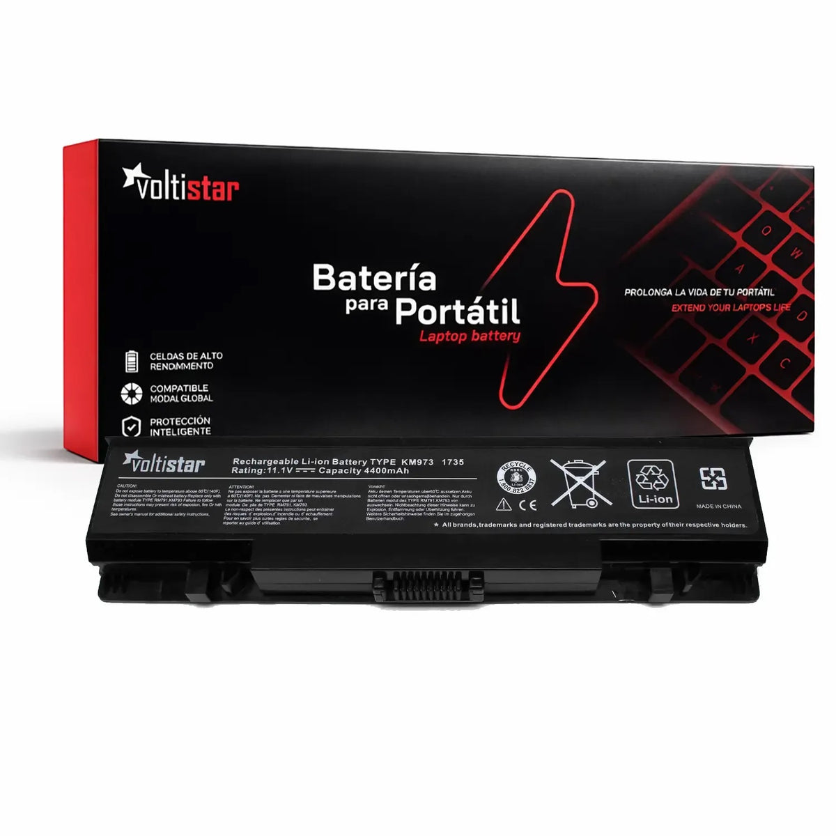 Batería Para Portátil Dell Studio 1735 1736 1737 Rm791