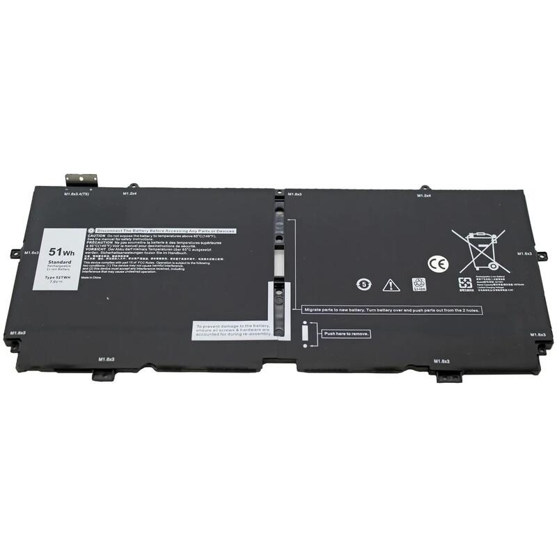 Bateria Para Portatil Dell Xps 13 7390 2 En 1 Xps 13 9310 2 En 1 52twh