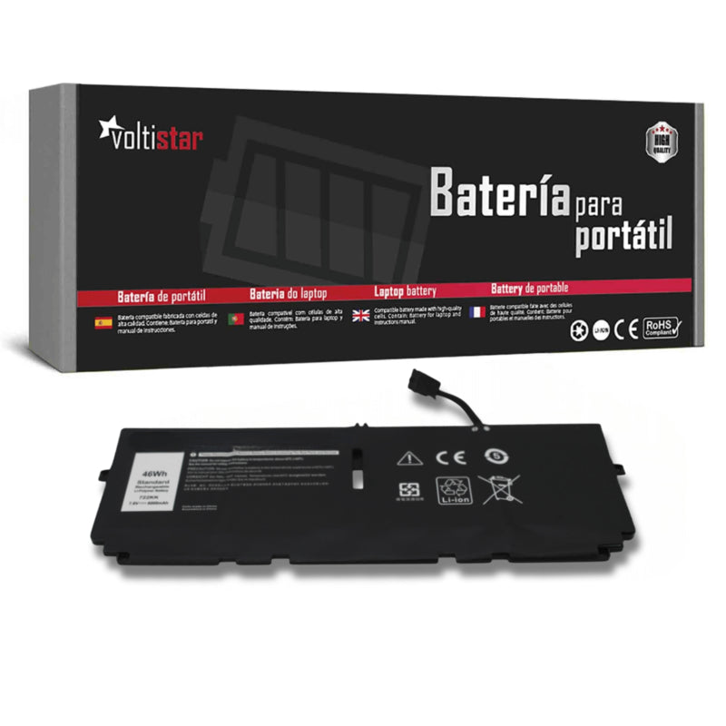 Batería Para Portátil Dell Xps 722kk  37 2s2p