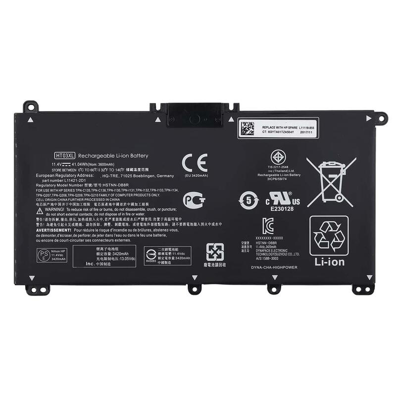 Batería Para Portátil Hp 240 G7 245 G7 250 G7 255 G7 15-Cs 17-By Ht03xl 11.4v