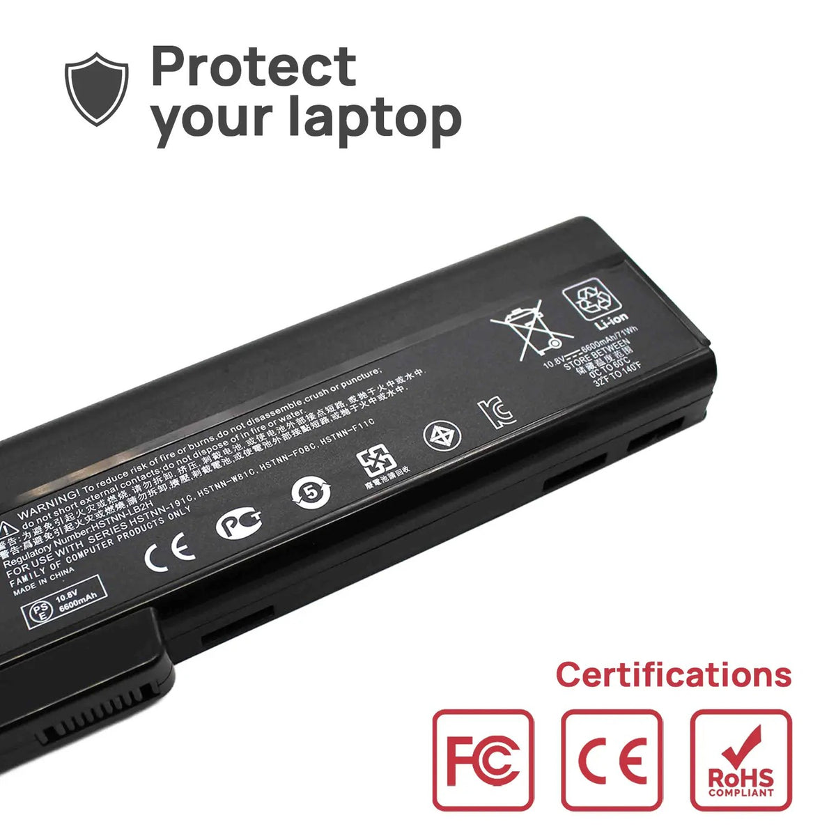 Batería Para Portátil Hp Elitebook 8460W 8460P Probook 6360B 628369-421 628664-001