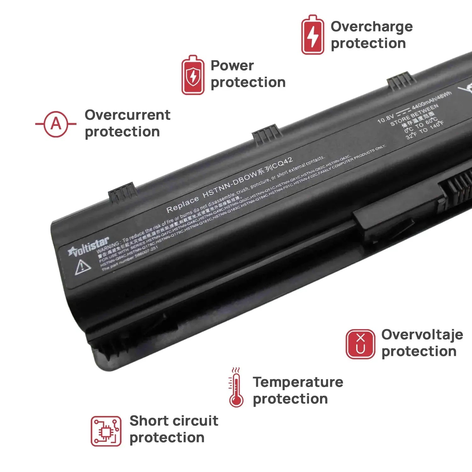 Batería Para Portátil Hp G62 G62T G72 G56 G42