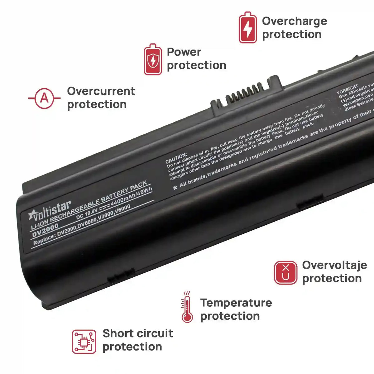 Batería Para Portátil Hp Pavilion Dv2000