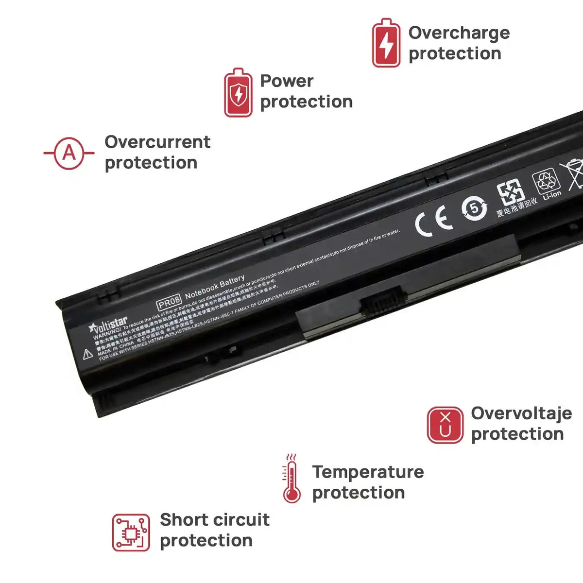 Batería Para Portátil Hp Probook 4740S 633807-001 14.4V 4400 Mah