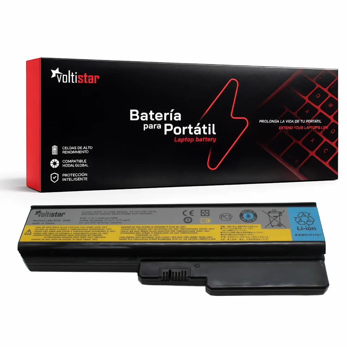 Batería Para Portatil Ibm Lenovo G450 N500 Y430 G430 G450 G455A G530