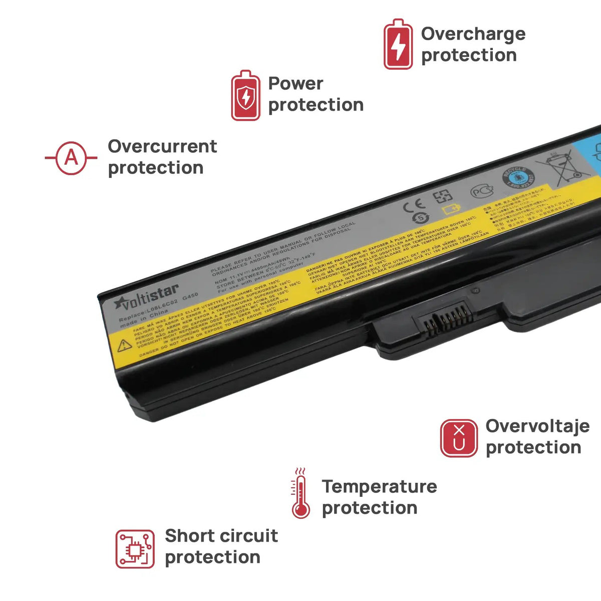Batería Para Portatil Ibm Lenovo G450 N500 Y430 G430 G450 G455A G530