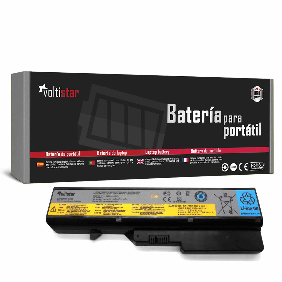 Batería Para Portátil Lenovo G470 B570 Z470 G460 G465 G475