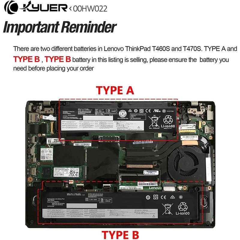 Bateria Para Portatil Lenovo Lenovo Thinkpad T460s T470s 20fa 20f9 20hf 20hg 20jt 20f9003sge 20fa003gge 20f90042ge 20fa0046pb 20hgs00v00 20hf004uge 00hw036 Sb10f46460