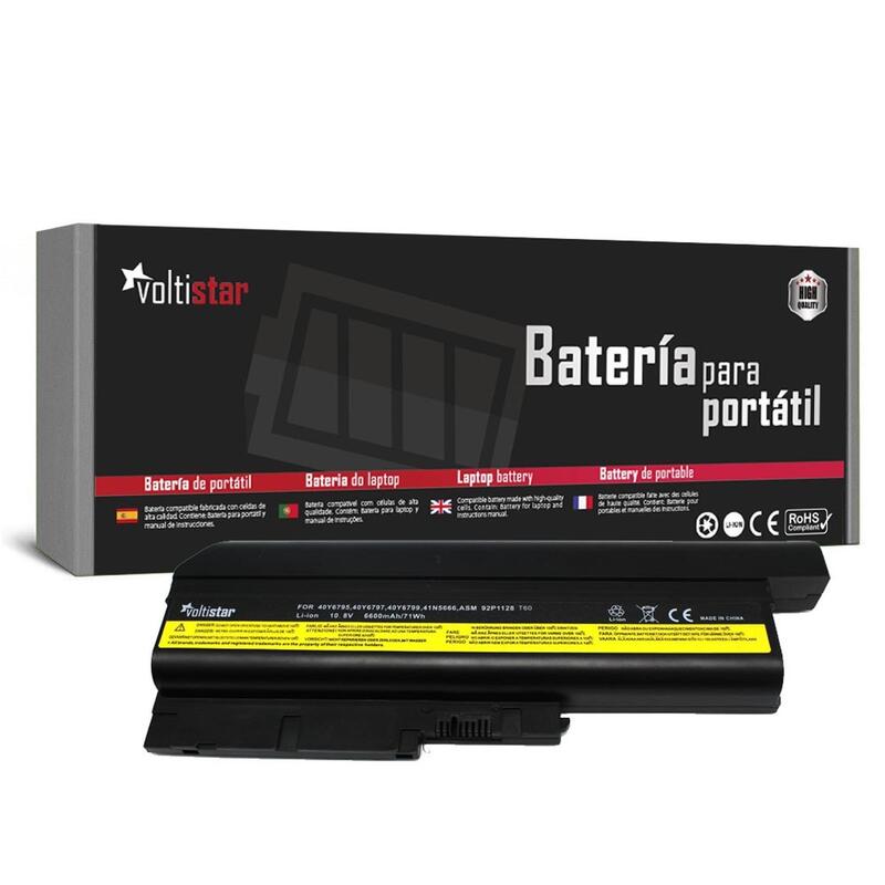 Batería Para Portátil Lenovo Thinkpad Sl400 R60 T60 R500 Z60e 40y6795