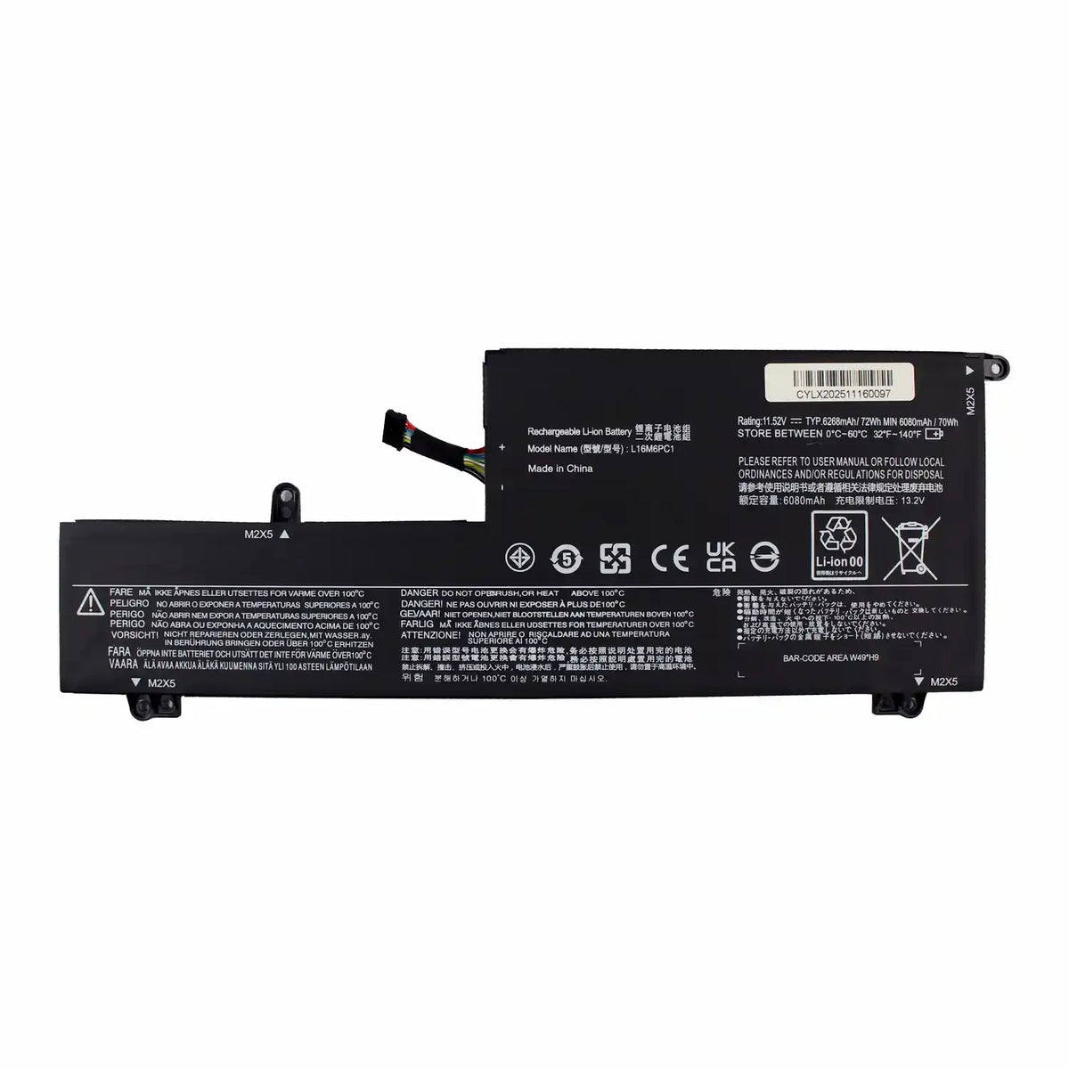 Bateria Para Portatil Lenovo Yoga Series L16C6Pc1