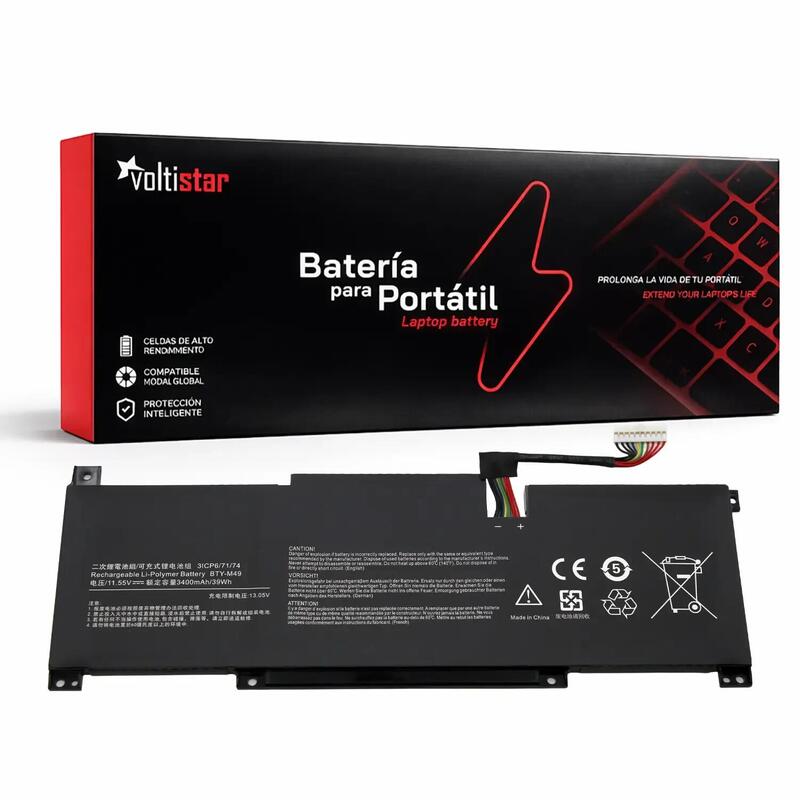 Batería Para Portátil Msi Bty M49 39wh 11.55v 3400mah