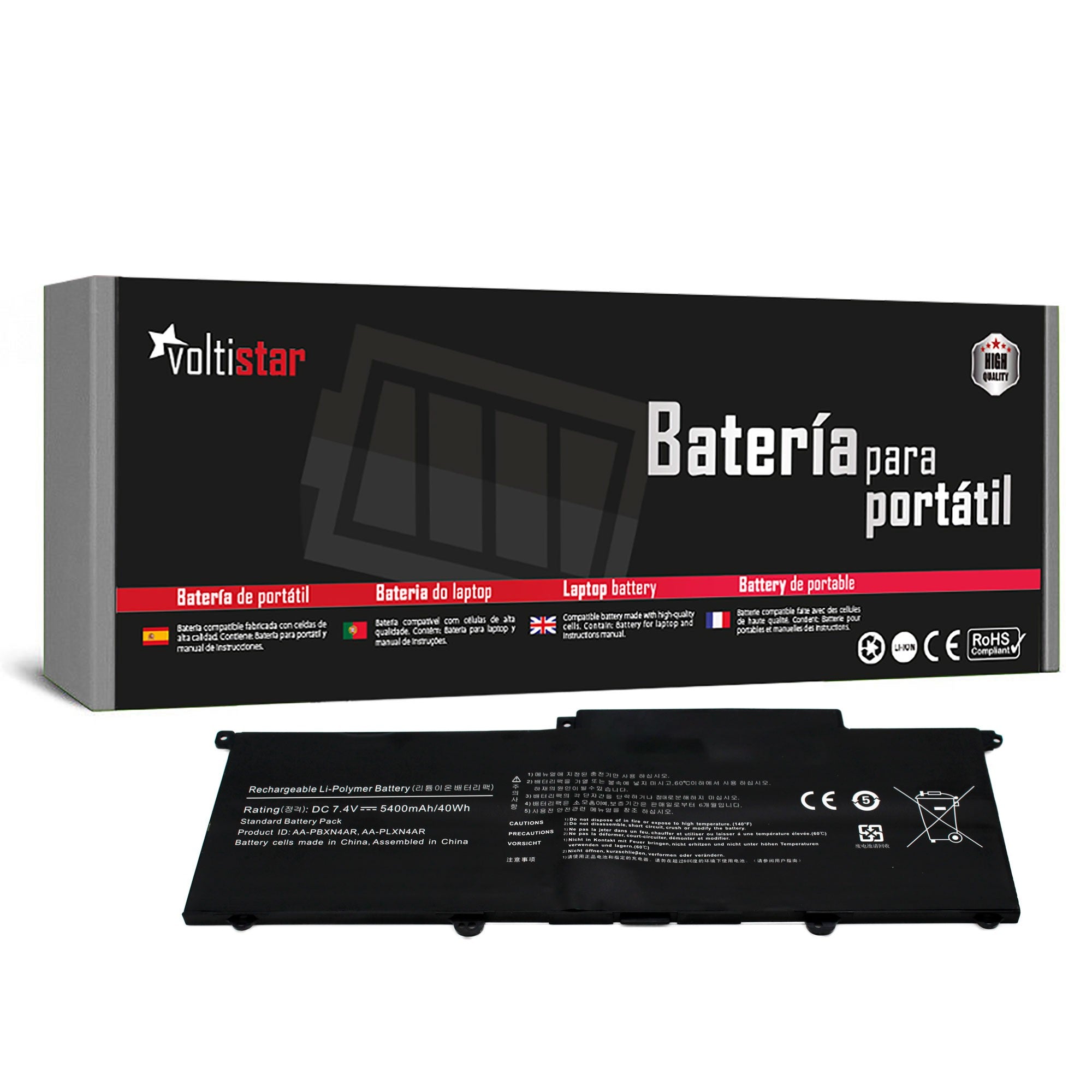 Batería Para Portatil Samsung 900X3C-A01, 900X3C-A02De, Aa-Pbxn4Ar