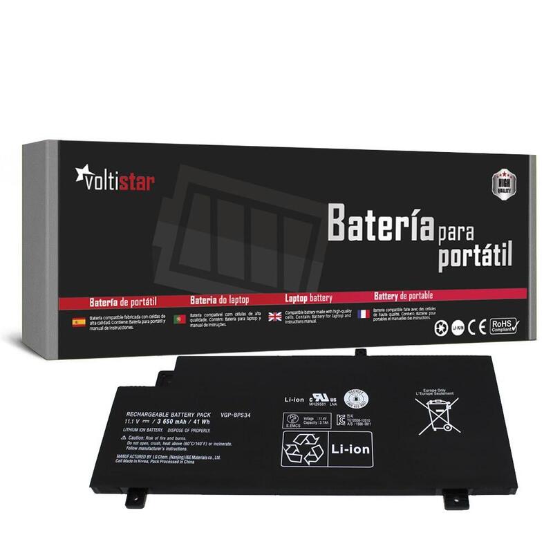 Batería Para Portátil Sony Vaio Fit 15 Svf15a1acxb Svf15a1bcxs Vgp-Bps34 Vgp-Bpl34