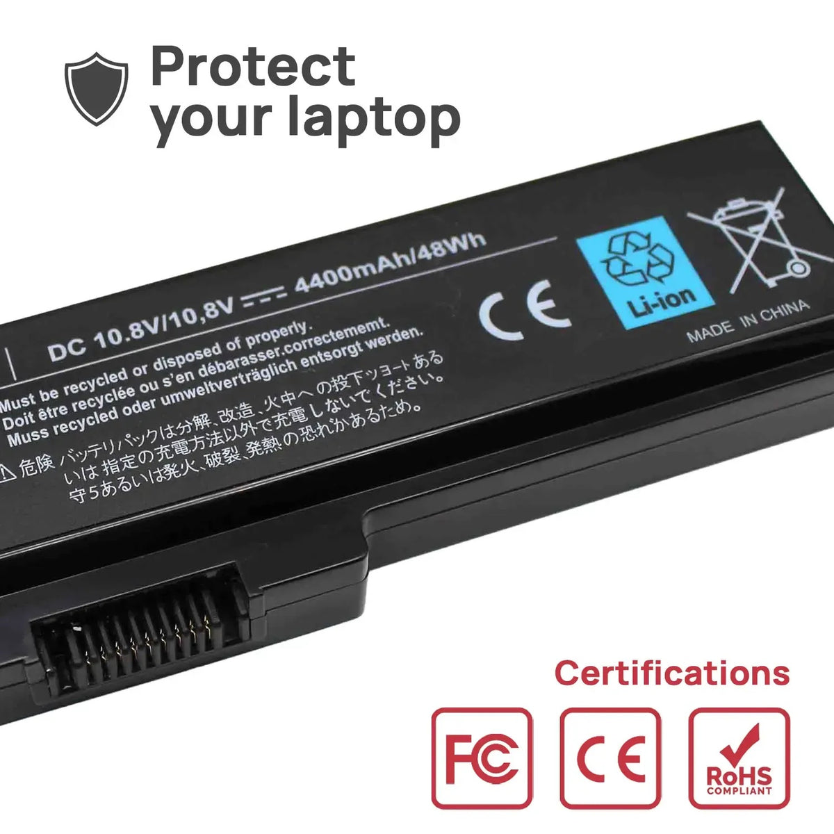 Batería Para Portátil Toshiba Satellite L750-1Ku L750 L750D L750-1Ez L750-14 Pa3817U-1Brs