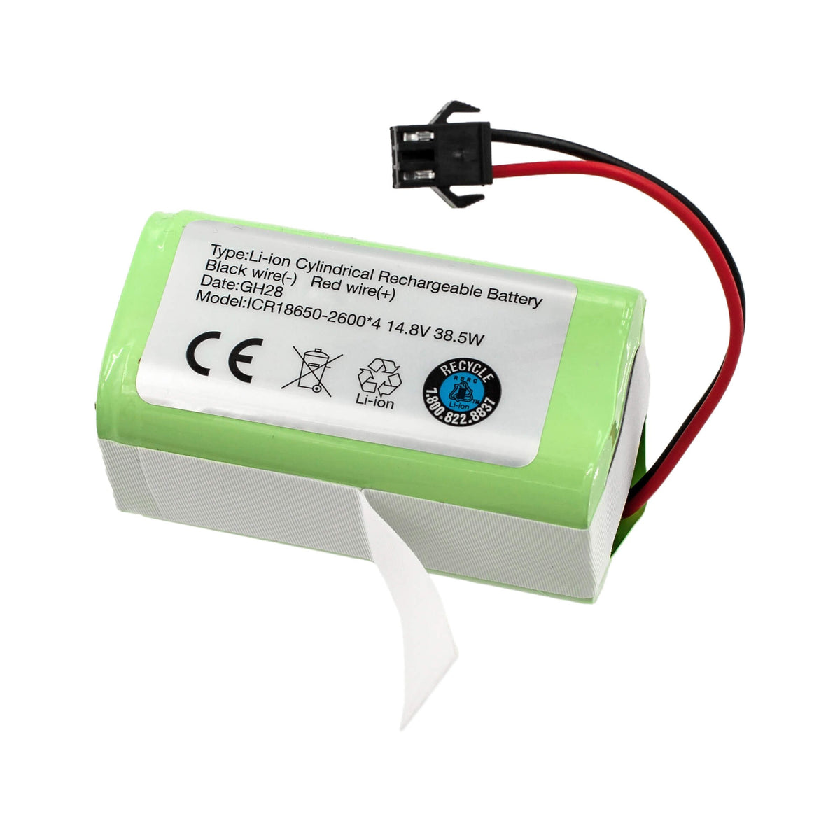 Batería Para Robot Aspirador Ilife A4S 4S1P-001 Green 14,4V 2800Mah